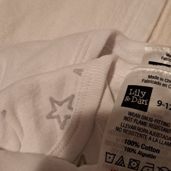 Lily & Dan bundle of 5 neutral bodysuits size 9-12 months, New - Picture 7 of 7